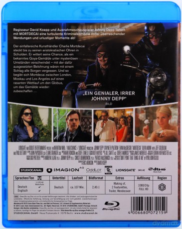 Mortdecai (Bezwstydny Mortdecai) [Blu-Ray]