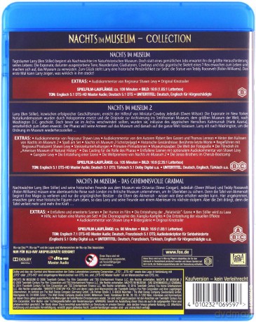 Night at the Museum 1-3 (Noc w muzeum 1-3) [3xBlu-Ray]