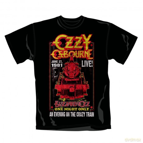 Ozzy Osbourne: Crazy Train, Black (L) [T-SHIRT]