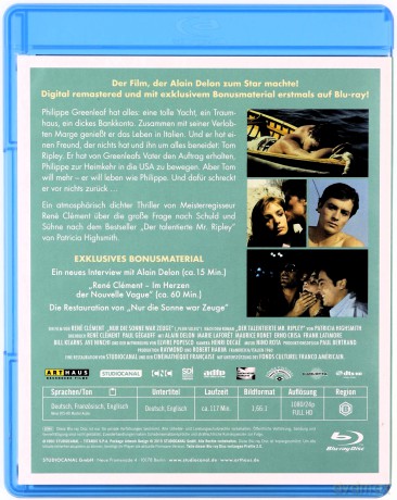 Patricia Highsmith: Crime Edition: Purple Noon / The Talented Mr. Ripley / The Two Faces of January (W pełnym słońcu / Utalentowany pan Ripley / Rozgrywka) [BOX] [3xBlu-Ray]