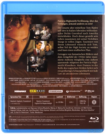 Patricia Highsmith: Crime Edition: Purple Noon / The Talented Mr. Ripley / The Two Faces of January (W pełnym słońcu / Utalentowany pan Ripley / Rozgrywka) [BOX] [3xBlu-Ray]