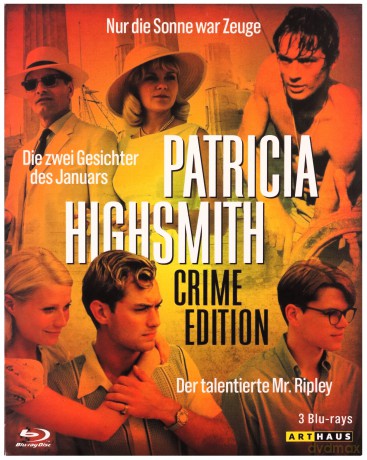 Patricia Highsmith: Crime Edition: Purple Noon / The Talented Mr. Ripley / The Two Faces of January (W pełnym słońcu / Utalentowany pan Ripley / Rozgrywka) [BOX] [3xBlu-Ray]
