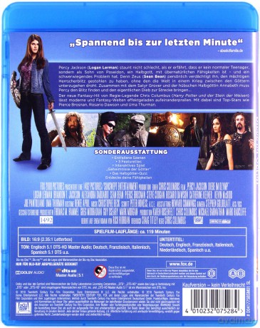 Percy Jackson i Bogowie Olimpijscy: Złodziej pioruna [Blu-Ray]