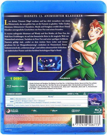 Peter Pan (Piotruś Pan) [Blu-Ray]
