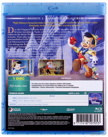 Pinocchio (Pinokio) (Disney) [Blu-Ray]