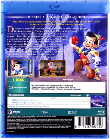 Pinocchio (Pinokio) (Disney) [Blu-Ray]