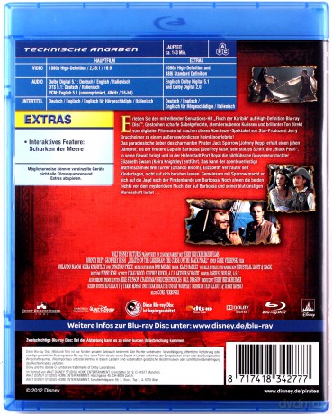 Pirates of the Caribbean: The Curse of the Black Pearl (Piraci z Karaibów: Klątwa Czarnej Perły) [Blu-Ray]
