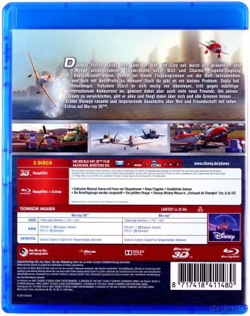 Planes (Samoloty) (Disney) [Blu-Ray 3D]+[Blu-Ray]