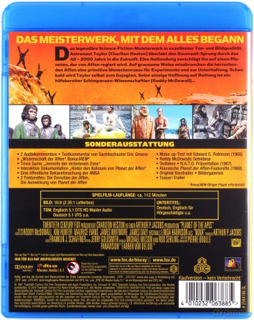 Planeta małp (1968) [Blu-Ray]