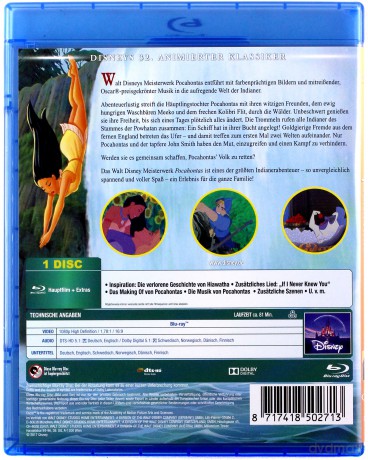 Pocahontas (Disney) [Blu-Ray]