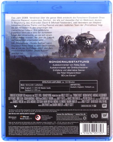 Prometheus (Prometeusz) [Blu-Ray]