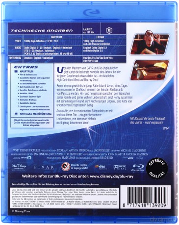 Ratatouille (Ratatuj) (Disney) [Blu-Ray]