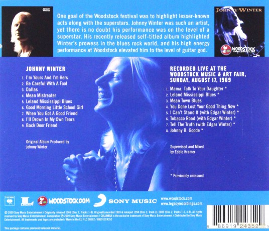 Johnny Winter: Johnny Winter: The Woodstock Experience [2CD]