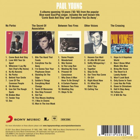 Paul Young: Original Album Classics [5CD]