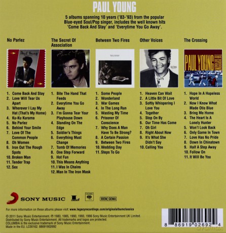Paul Young: Original Album Classics [5CD]
