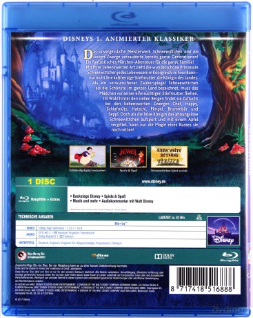 Snow White and the Seven Dwarfs (Królewna Śnieżka i siedmiu krasnoludków) (Disney) [Blu-Ray]
