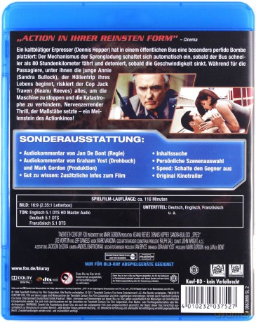 Speed (Speed - niebezpieczna prędkość) [Blu-Ray]