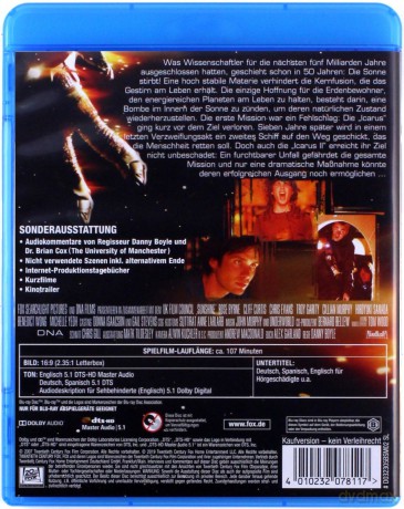 Sunshine (W stronę słońca) [Blu-Ray]