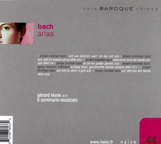Gerard Lesne: Bach Arias [CD]