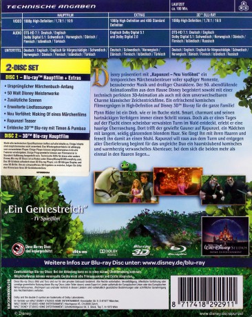 Tangled (Zaplątani) (Disney) [Blu-Ray 3D]+[Blu-Ray]