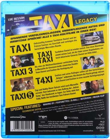 Taxi 1-5 [Blu-Ray]