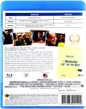 The Bucket List (Choć goni nas czas) [Blu-Ray]