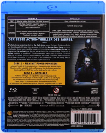The Dark Knight (Mroczny rycerz) [2xBlu-Ray]