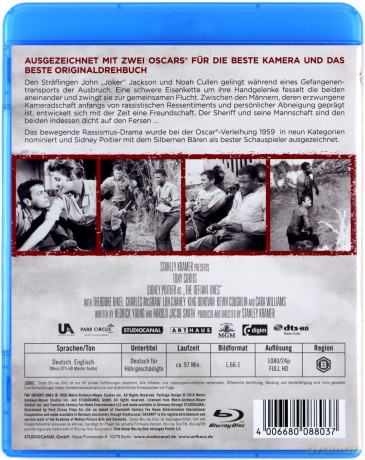 The Defiant Ones (Ucieczka w kajdanach) [Blu-Ray]