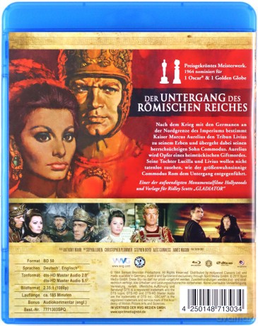 The Fall of the Roman Empire (Upadek Cesarstwa Rzymskiego) [Blu-Ray]