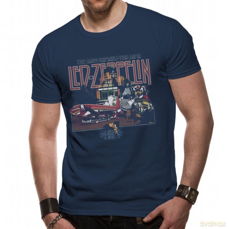 Led Zeppelin: The Song Remains The Same, Navy (S) [T-SHIRT]