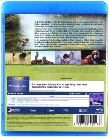 The Jungle Book (Księga dżungli) [Blu-Ray]