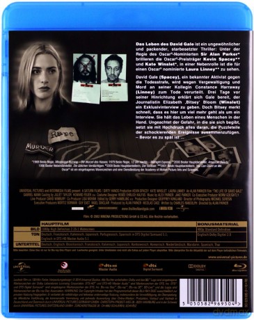 The Life of David Gale (Życie za życie) [Blu-Ray]