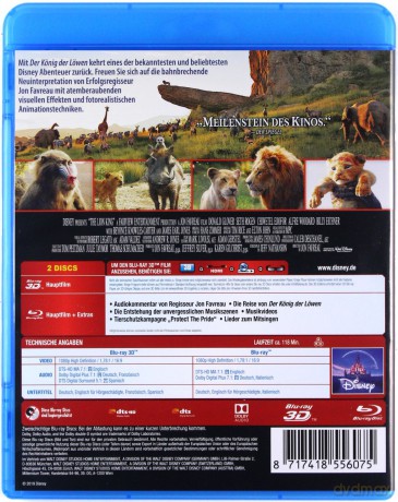 The Lion King (Król Lew) [Blu-Ray 3D]+[Blu-Ray]