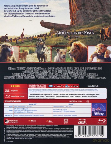 The Lion King (Król Lew) [Blu-Ray 3D]+[Blu-Ray]