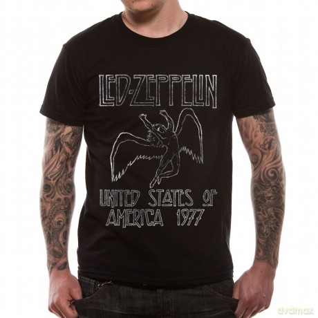 Led Zeppelin: Usa'77, Black (S) [T-SHIRT]