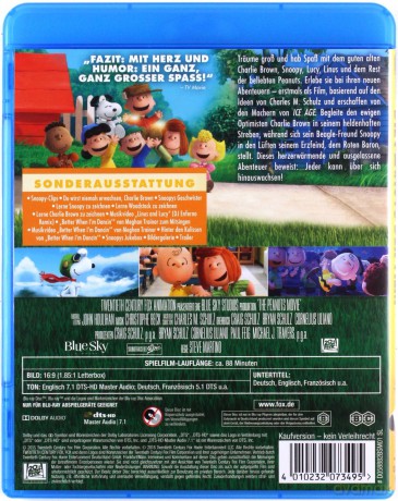The Peanuts Movie (Fistaszki - wersja kinowa) [Blu-Ray]