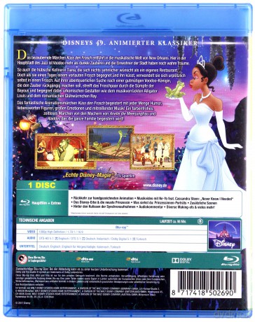 The Princess and the Frog (Księżniczka i żaba) (Disney) [Blu-Ray]