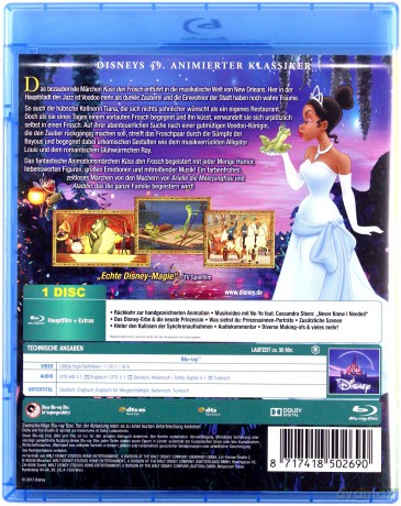 The Princess and the Frog (Księżniczka i żaba) (Disney) [Blu-Ray]