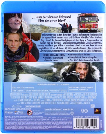 The Secret Life of Walter Mitty (Sekretne życie Waltera Mitty) [Blu-Ray]