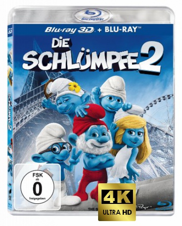 The Smurfs 2 (Smerfy 2) [Blu-Ray 3D]+[Blu-Ray]