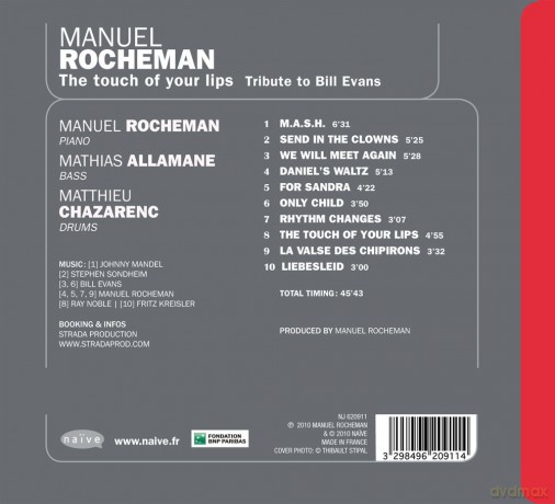 Manuel Rocheman: The Touch Of Your Lips - Tribute To Bill Evans [CD]