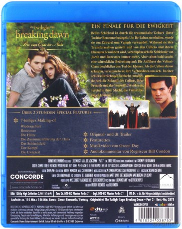 The Twilight Saga - Breaking Dawn Part 2 (Saga 'Zmierzch': Przed świtem. Część 2) [Blu-Ray]
