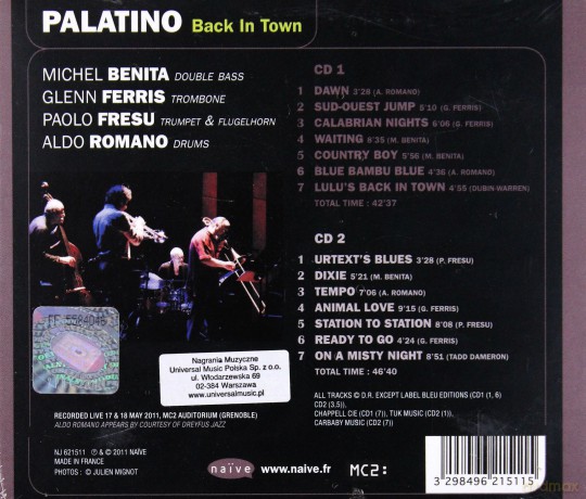 Palatino: Back In Town [CD]