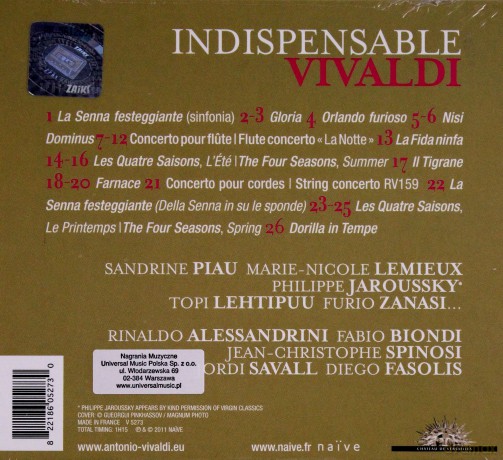 Sandrine Piau: Indispensable Vivaldi (digipack) [CD]
