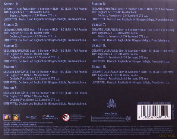 The X Files Season 1-9 (Z archiwum X Sezon 1-9) [55xBlu-Ray]