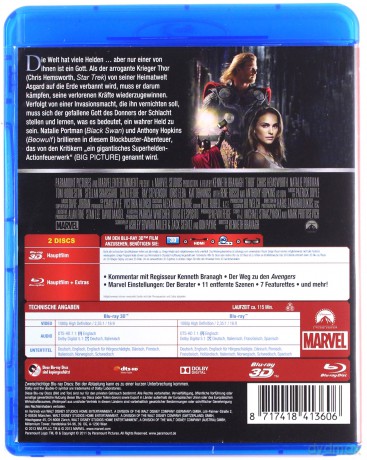 Thor [Blu-Ray 3D]+[Blu-Ray]