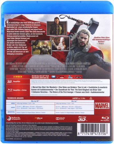 Thor - The Dark Kingdom (Thor: Mroczny świat) [Blu-Ray 3D]+[Blu-Ray]