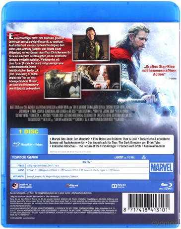 Thor: The Dark World (Thor: Mroczny świat) [Blu-Ray]