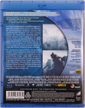 Underworld: Rise of the Lycans (Underworld: Bunt lykanów) [Blu-Ray]