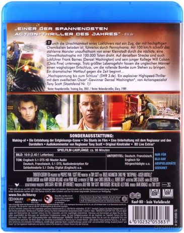Unstoppable (Niepowstrzymany) [Blu-Ray]